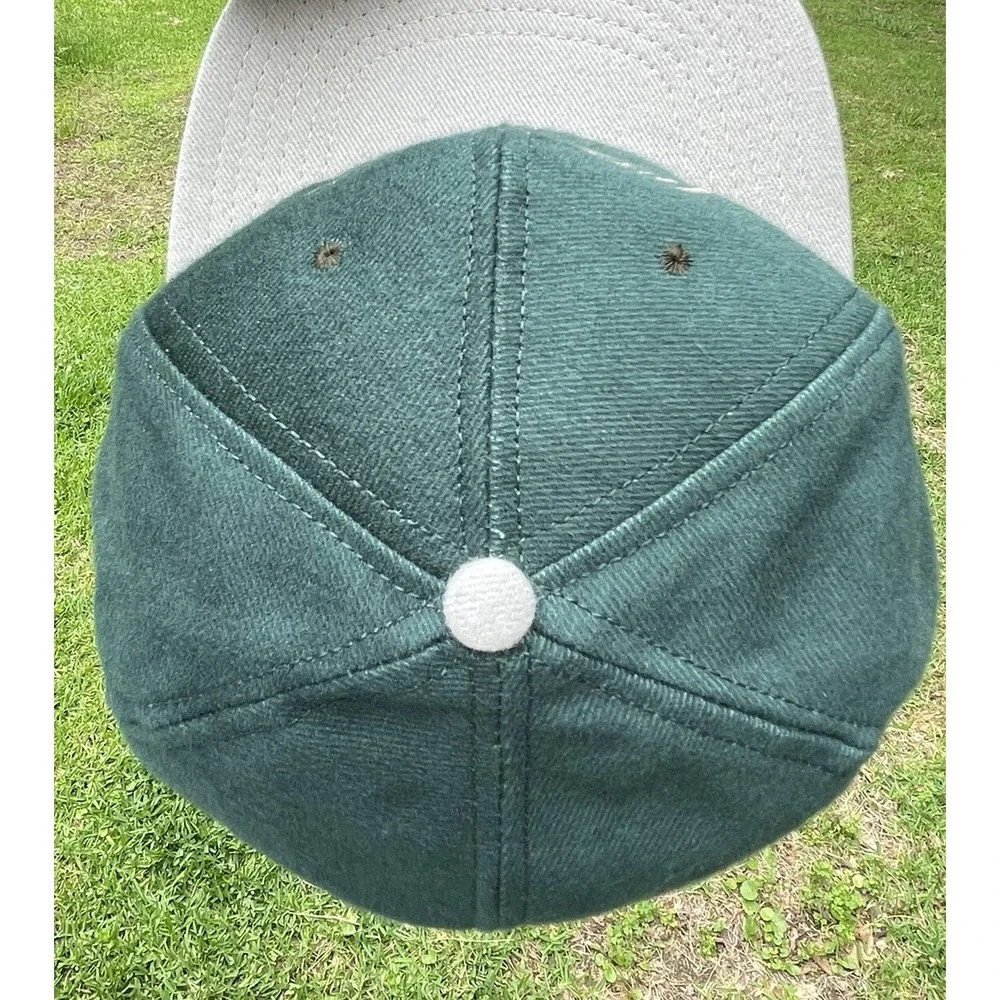 Vintage Coca-Cola Hat Green Gray SnapBack Trucker Licensed USA